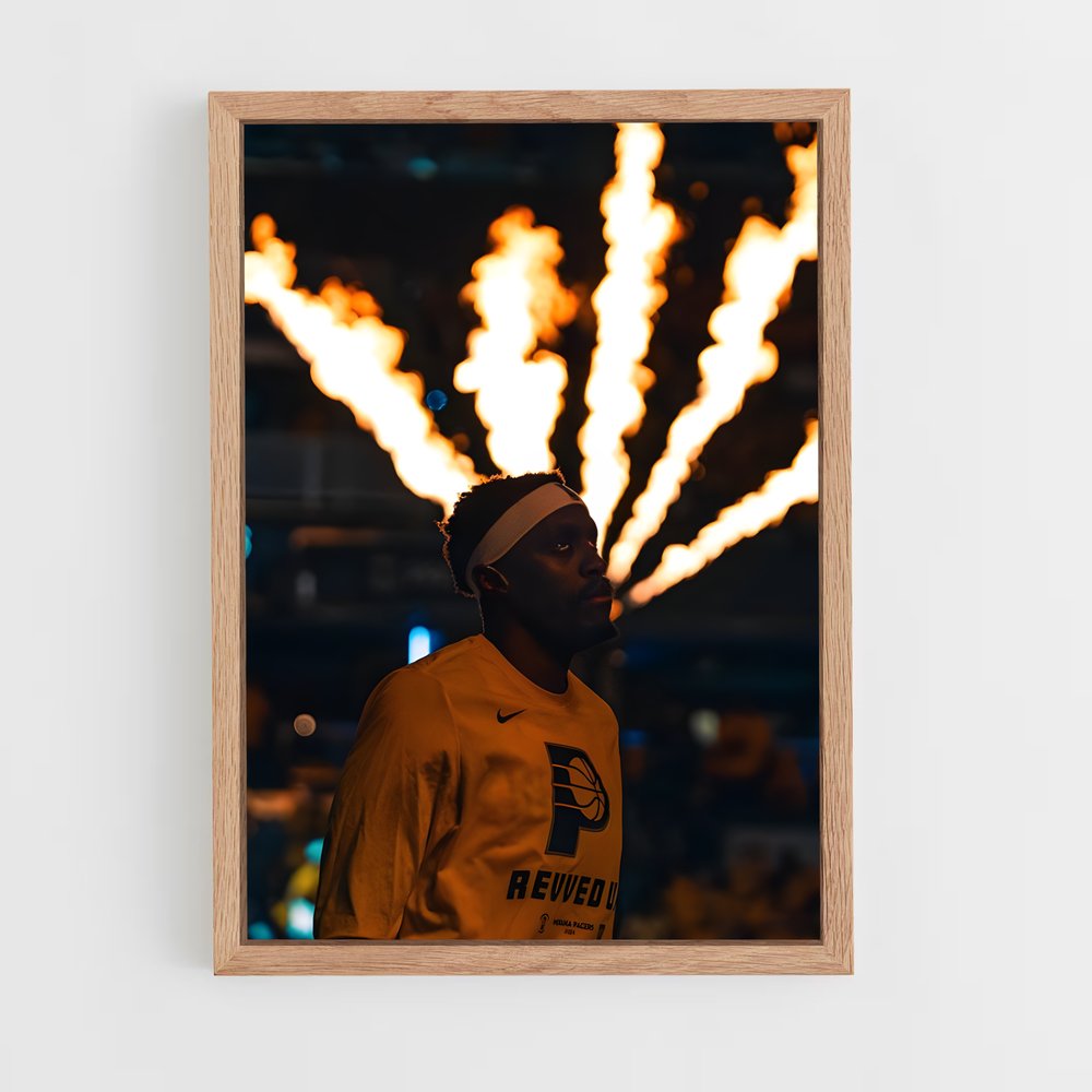 Poster Flammes et Style – affiche Basketball (vue 4)
